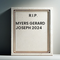 MYERS GERARD JOSEPH  2024 avis de deces  NecroCanada