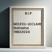 MOZOL-LECLAIR Natasha  19822024 avis de deces  NecroCanada