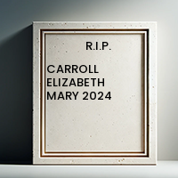 CARROLL ELIZABETH MARY  2024 avis de deces  NecroCanada