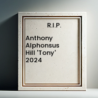 Anthony Alphonsus Hill 'Tony'  2024 avis de deces  NecroCanada