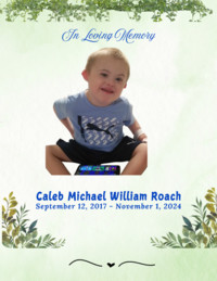 Caleb Michael William Roach  September 12 2017  November 1 2024 7 Years Old avis de deces  NecroCanada