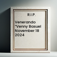 Venerando “Venny Basuel  November 18 2024 avis de deces  NecroCanada