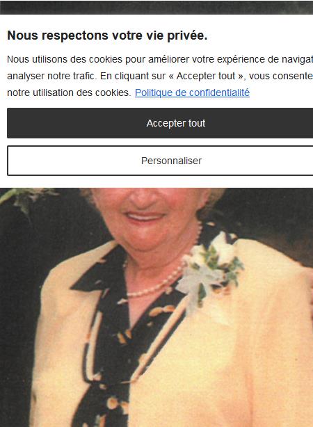 Rita Bonsant Morin  05/07/1924  20/11/2024 avis de deces  NecroCanada