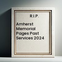 Amherst Memorial Pages Past Services  2024 avis de deces  NecroCanada