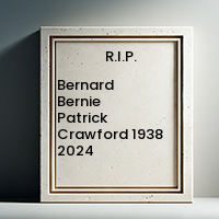 Bernard Bernie Patrick Crawford  1938  2024 avis de deces  NecroCanada