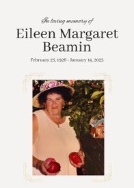 Eileen Margaret Beamin  February 25 1926