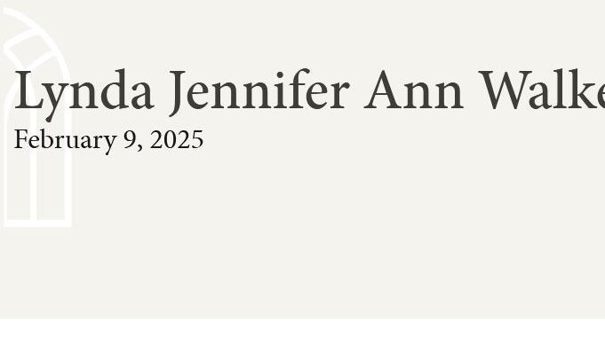 Lynda Jennifer Ann Walker  February 9 2025 avis de deces  NecroCanada
